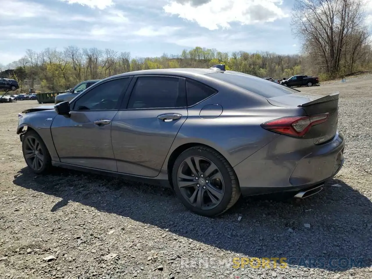 2 Photograph of a damaged car 19UUB5F52MA015693 ACURA TLX 2021
