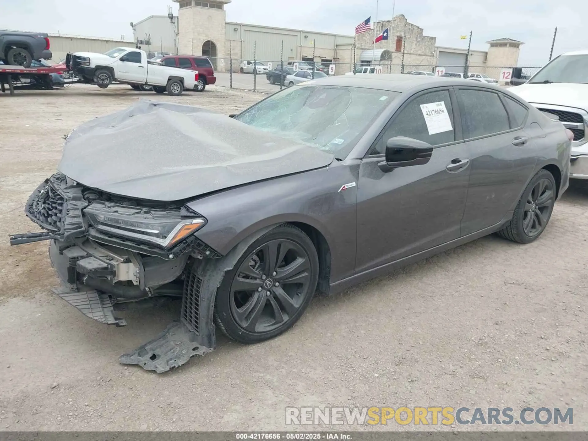 2 Photograph of a damaged car 19UUB5F53MA001253 ACURA TLX 2021