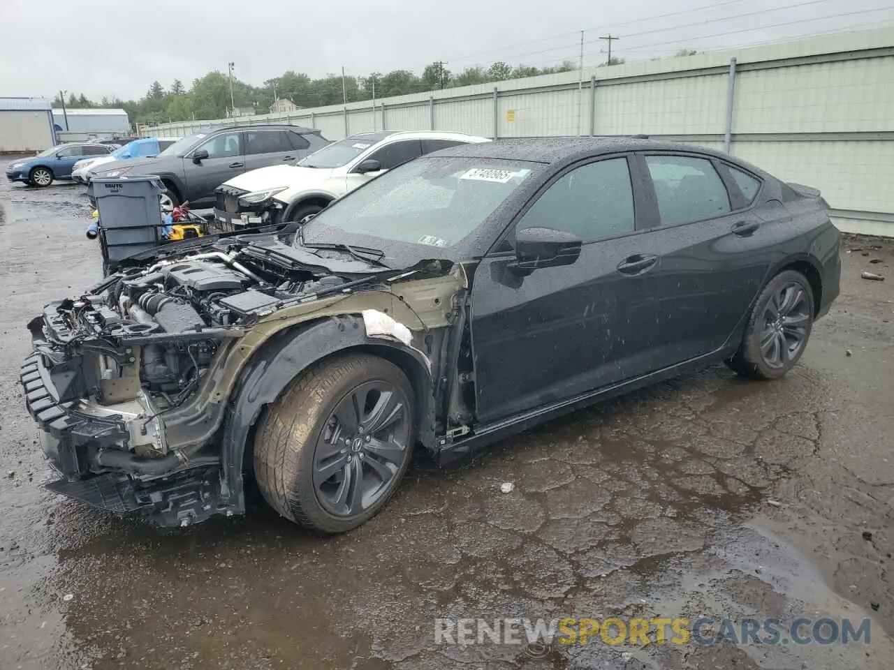 1 Photograph of a damaged car 19UUB5F54MA001116 ACURA TLX 2021