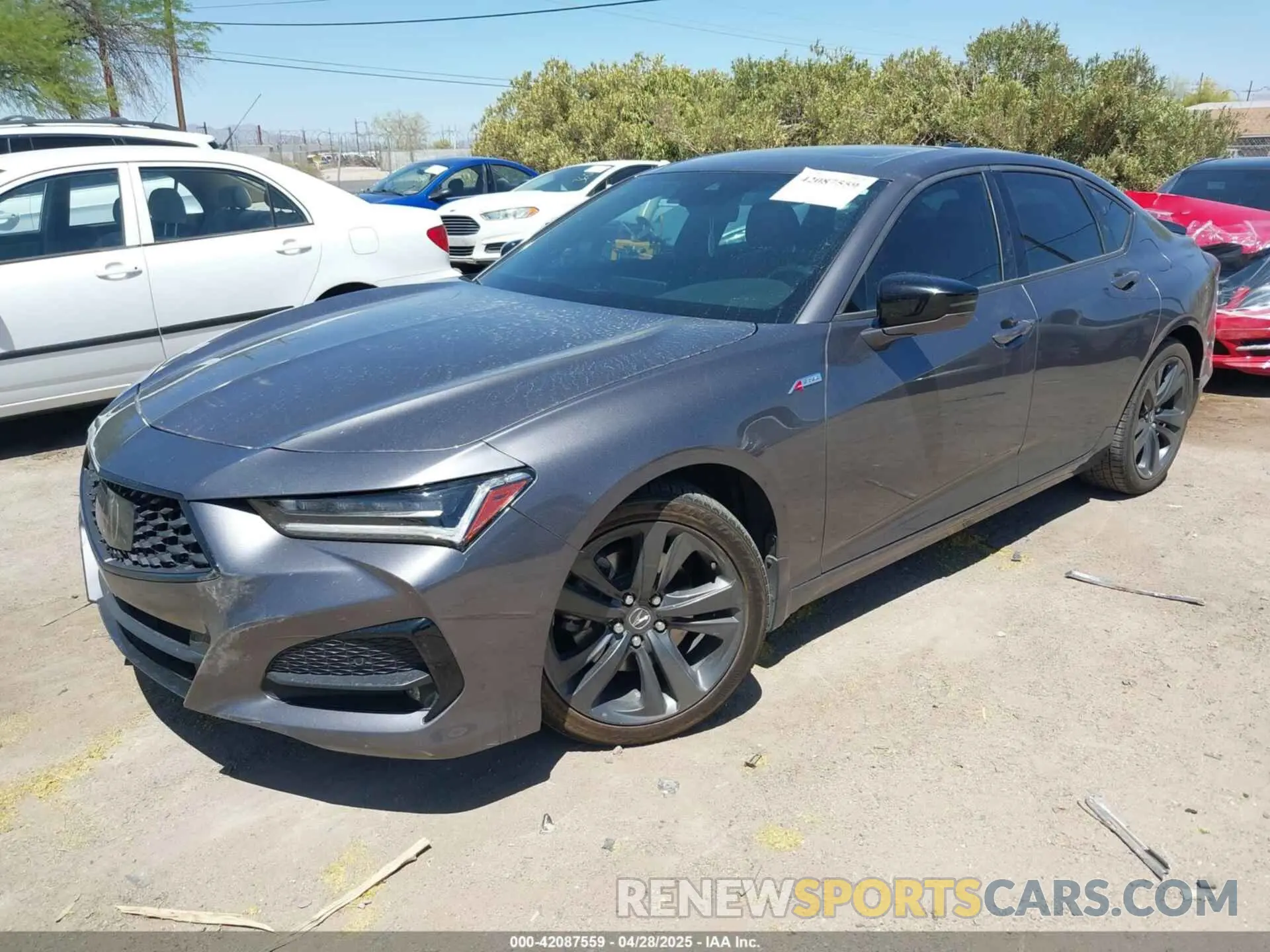 2 Photograph of a damaged car 19UUB5F55MA007104 ACURA TLX 2021