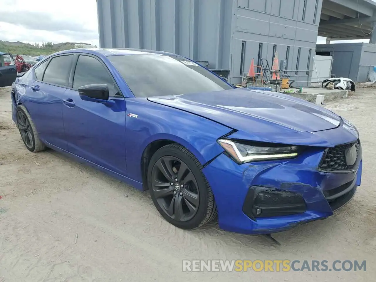 4 Photograph of a damaged car 19UUB5F56MA004051 ACURA TLX 2021
