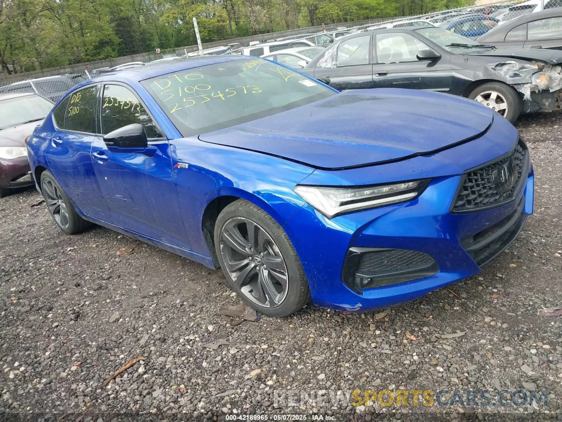 1 Photograph of a damaged car 19UUB5F56MA012974 ACURA TLX 2021