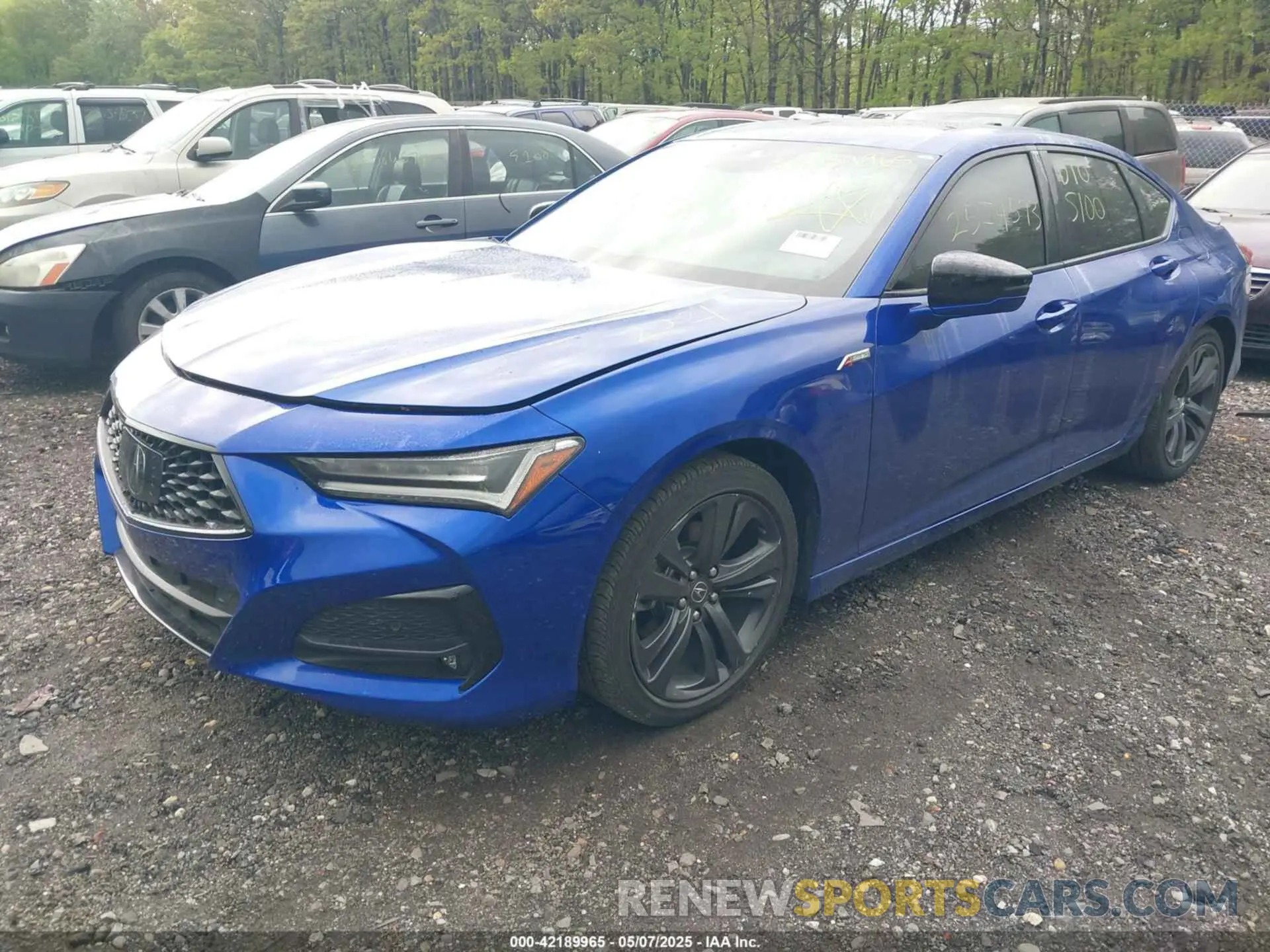 2 Photograph of a damaged car 19UUB5F56MA012974 ACURA TLX 2021