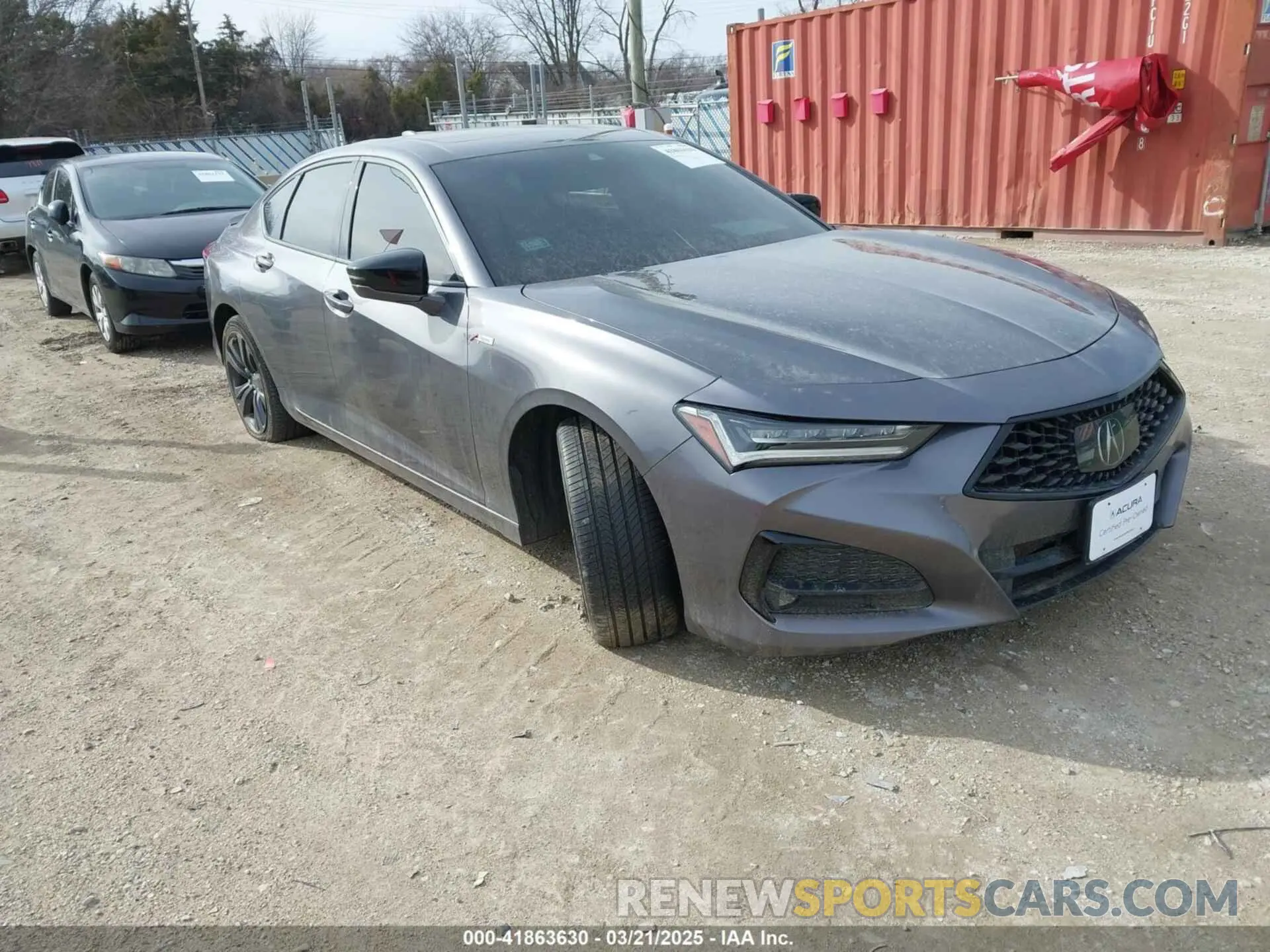1 Photograph of a damaged car 19UUB5F58MA001216 ACURA TLX 2021