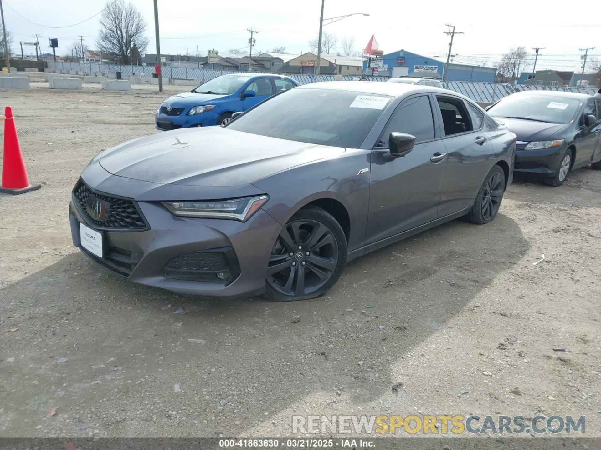 2 Photograph of a damaged car 19UUB5F58MA001216 ACURA TLX 2021
