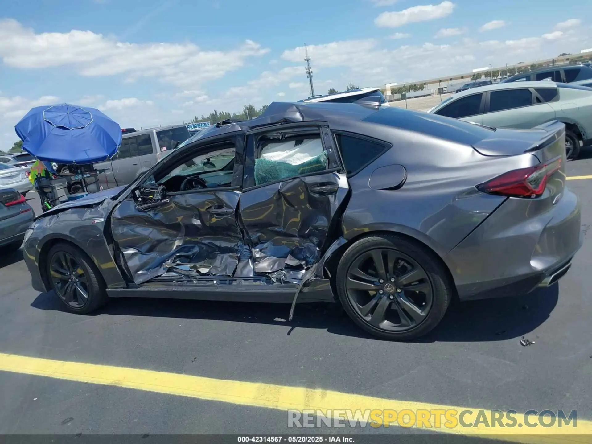14 Photograph of a damaged car 19UUB5F58MA008036 ACURA TLX 2021