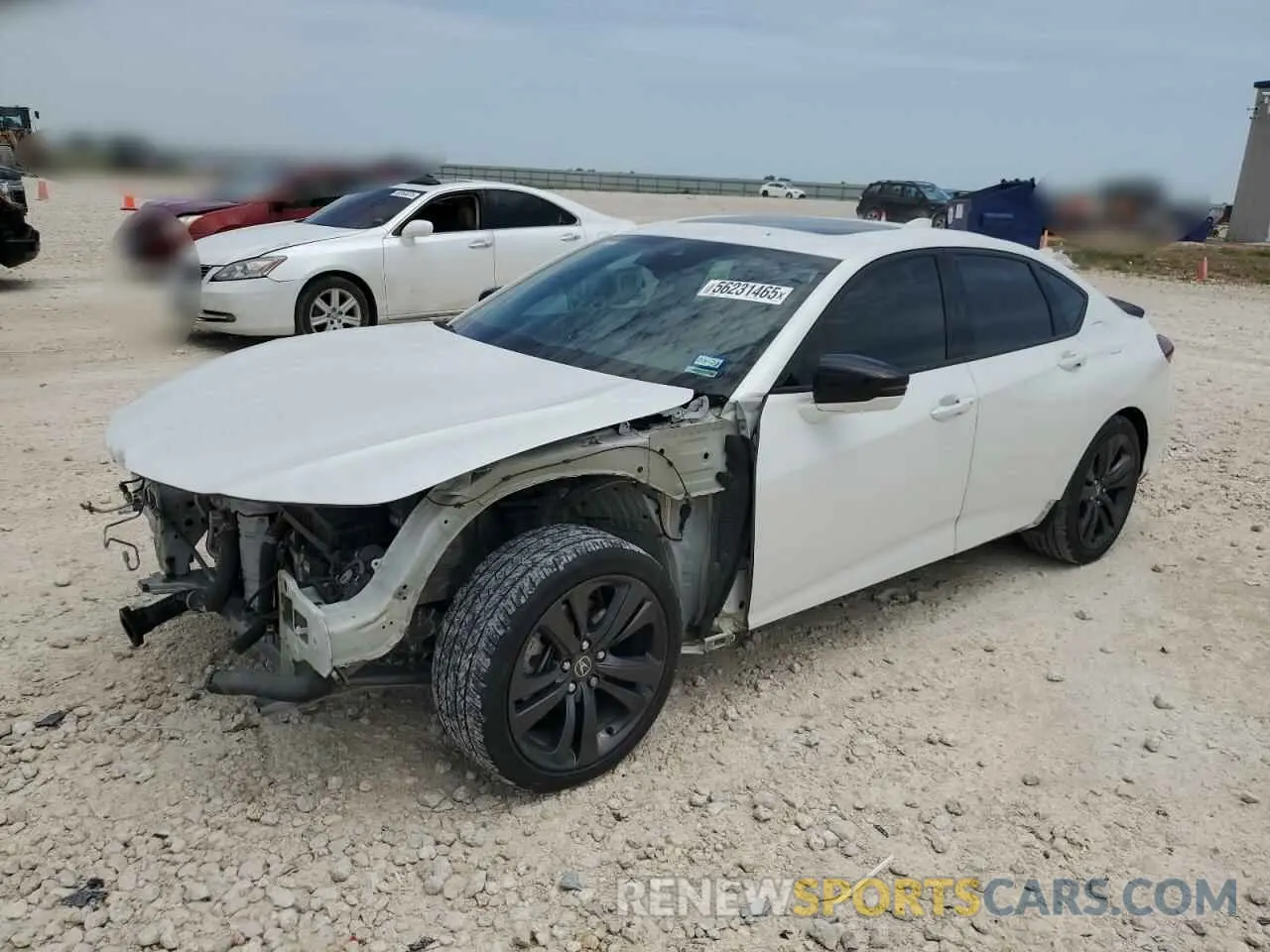 1 Photograph of a damaged car 19UUB5F59MA003380 ACURA TLX 2021