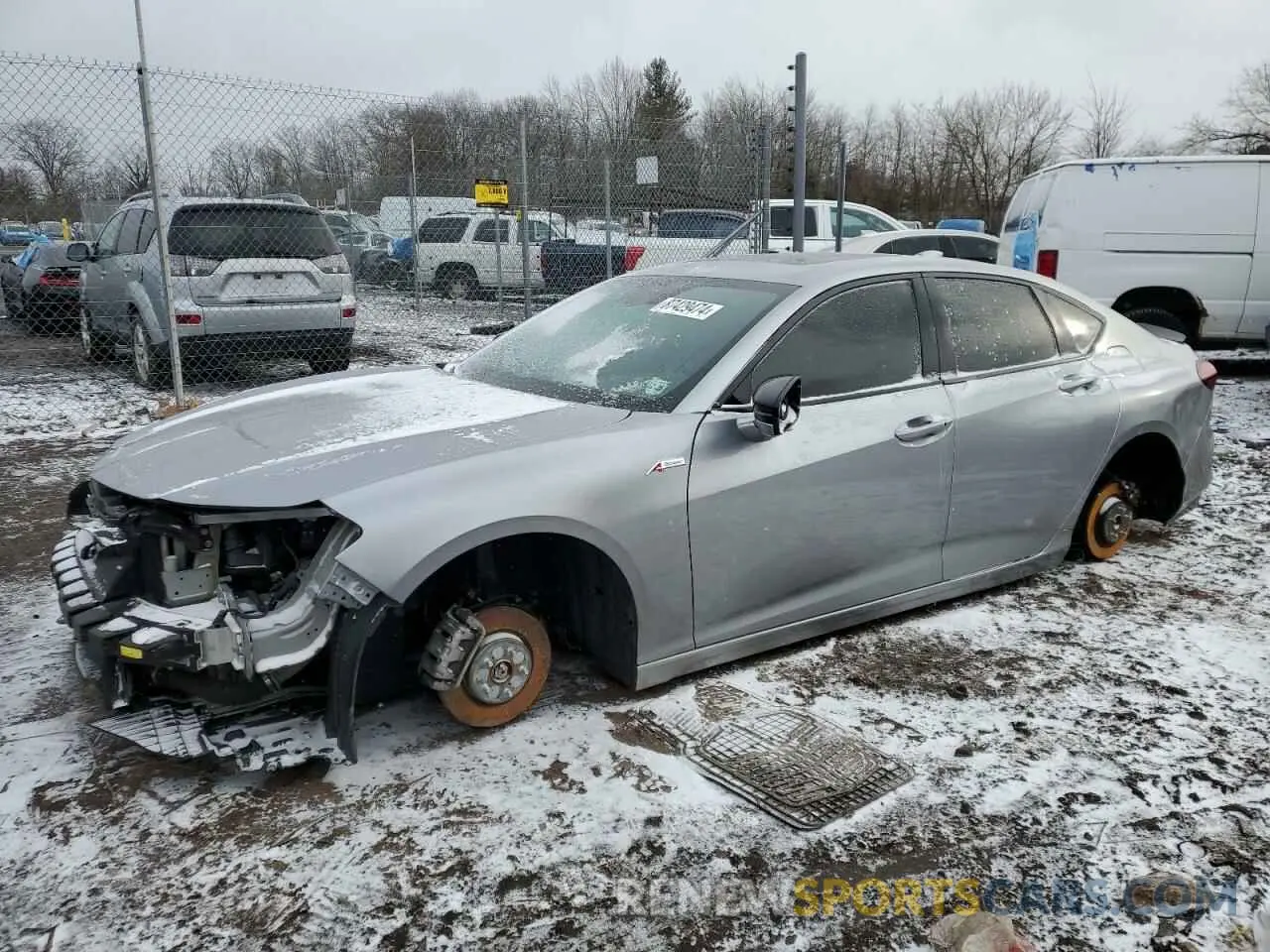 1 Photograph of a damaged car 19UUB5F59MA004819 ACURA TLX 2021