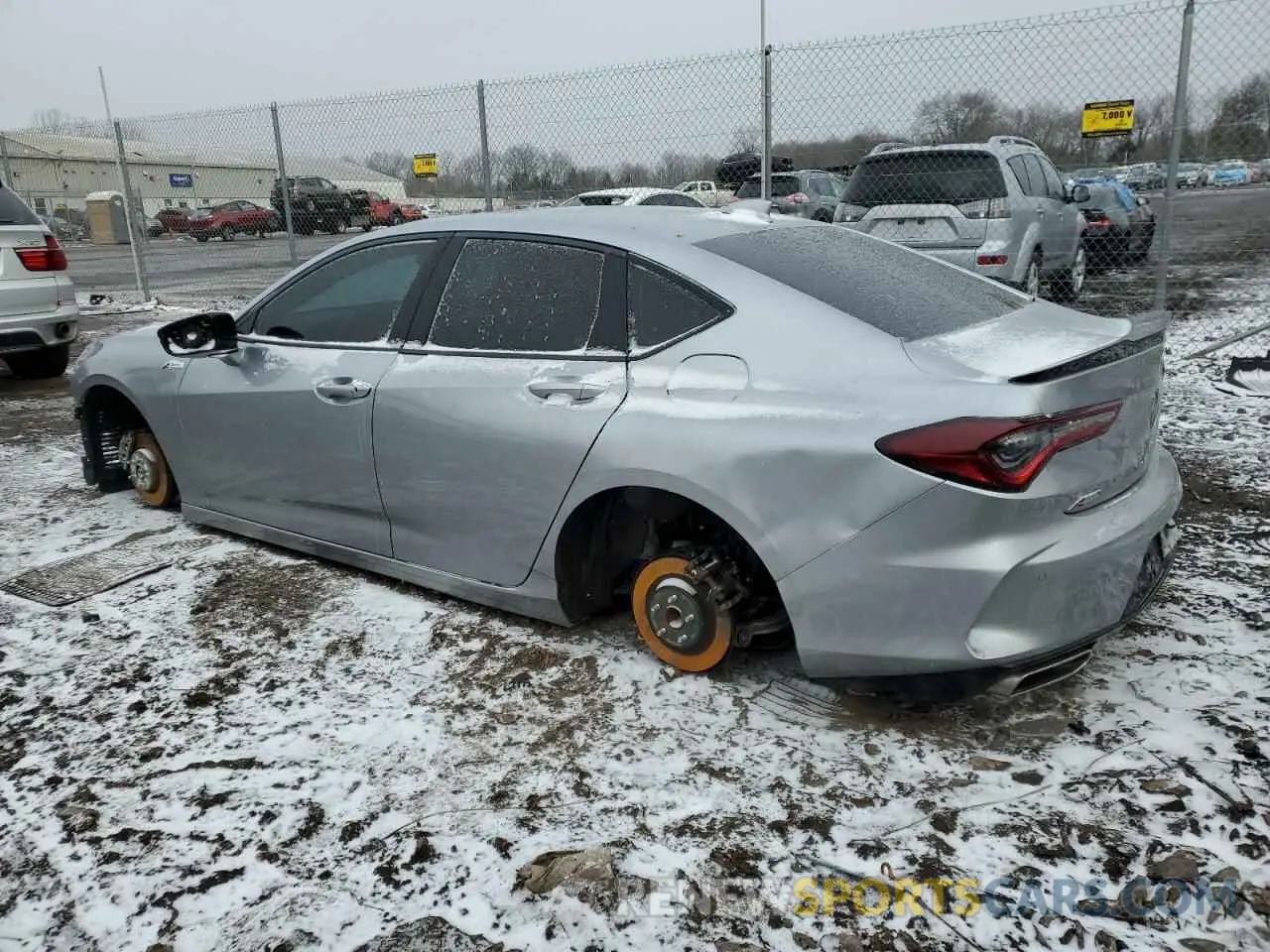 2 Photograph of a damaged car 19UUB5F59MA004819 ACURA TLX 2021