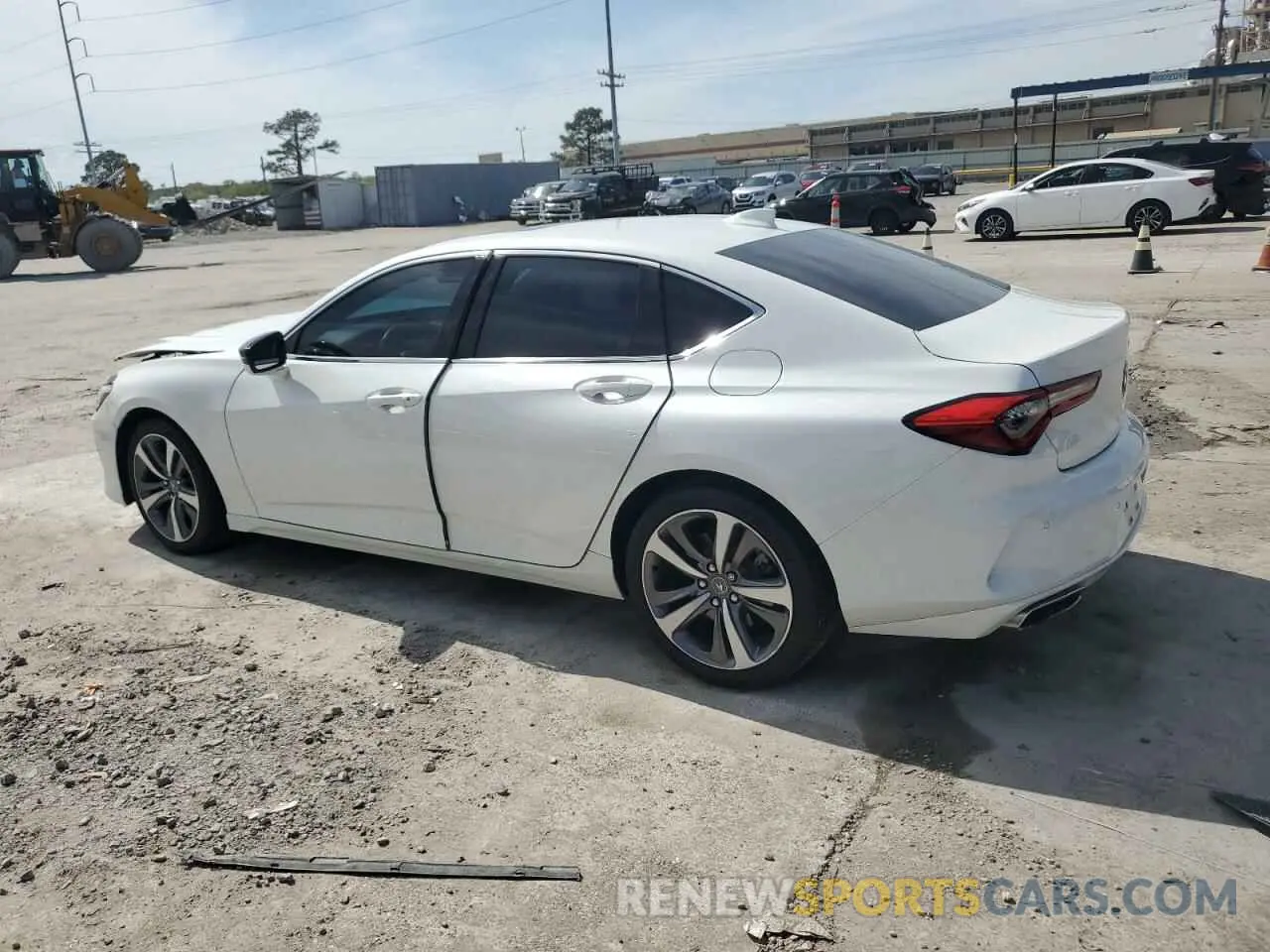 2 Photograph of a damaged car 19UUB5F60MA007911 ACURA TLX 2021