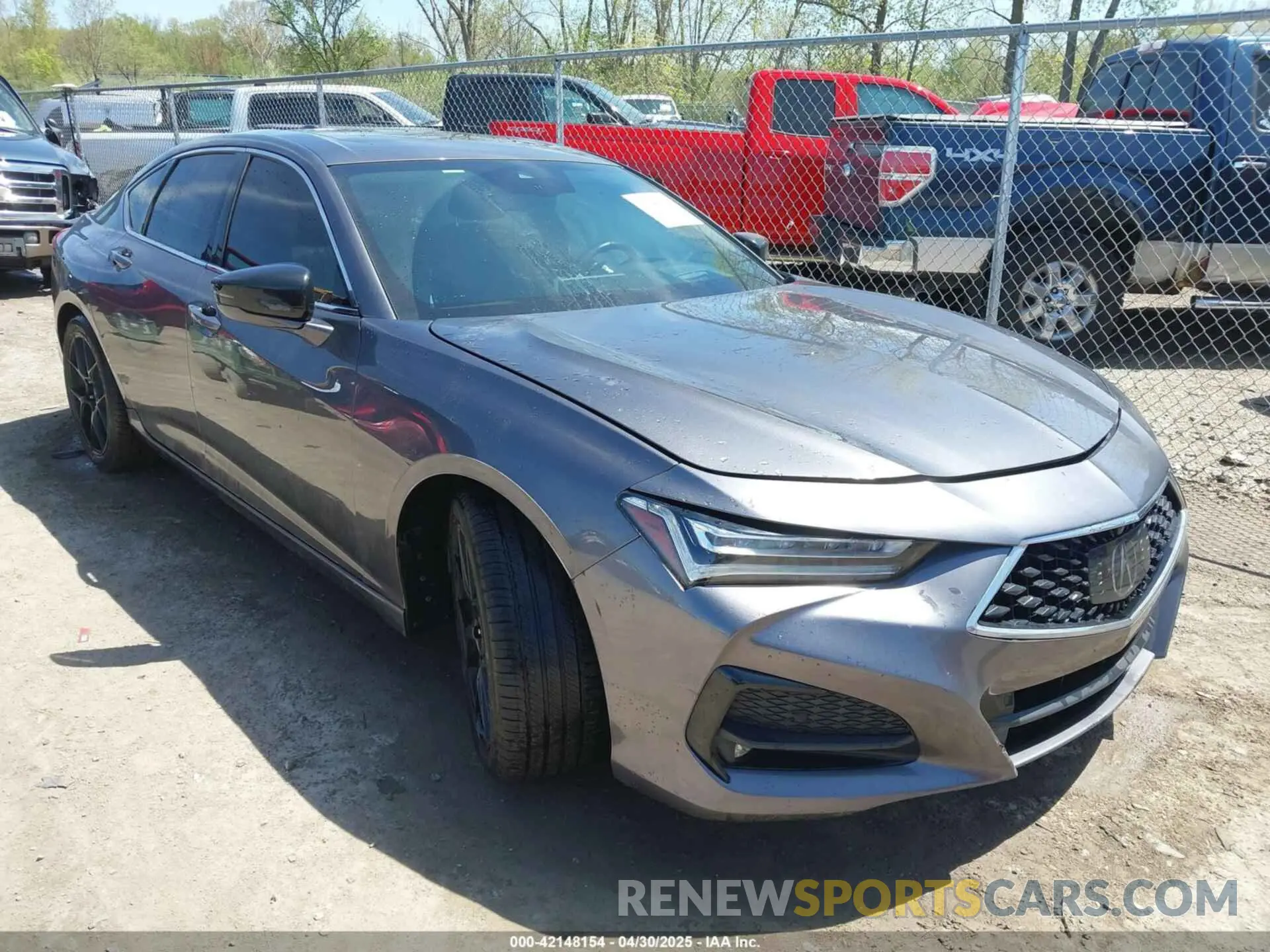 1 Photograph of a damaged car 19UUB5F61MA009117 ACURA TLX 2021