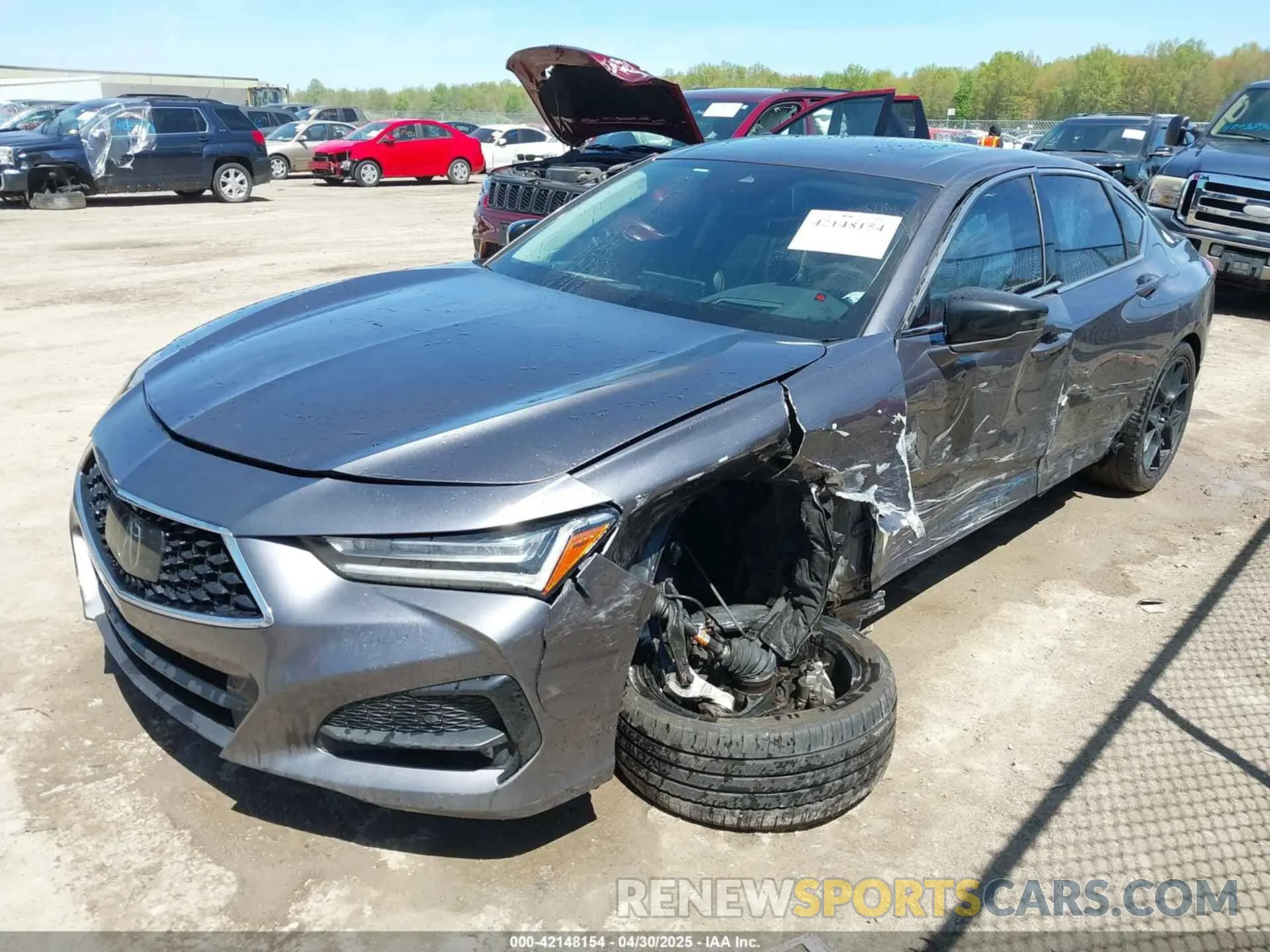 2 Photograph of a damaged car 19UUB5F61MA009117 ACURA TLX 2021