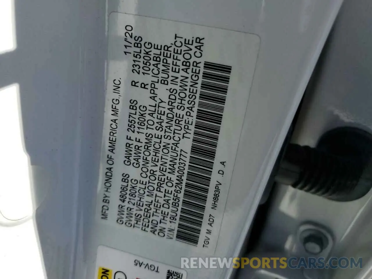 13 Photograph of a damaged car 19UUB5F62MA003777 ACURA TLX 2021
