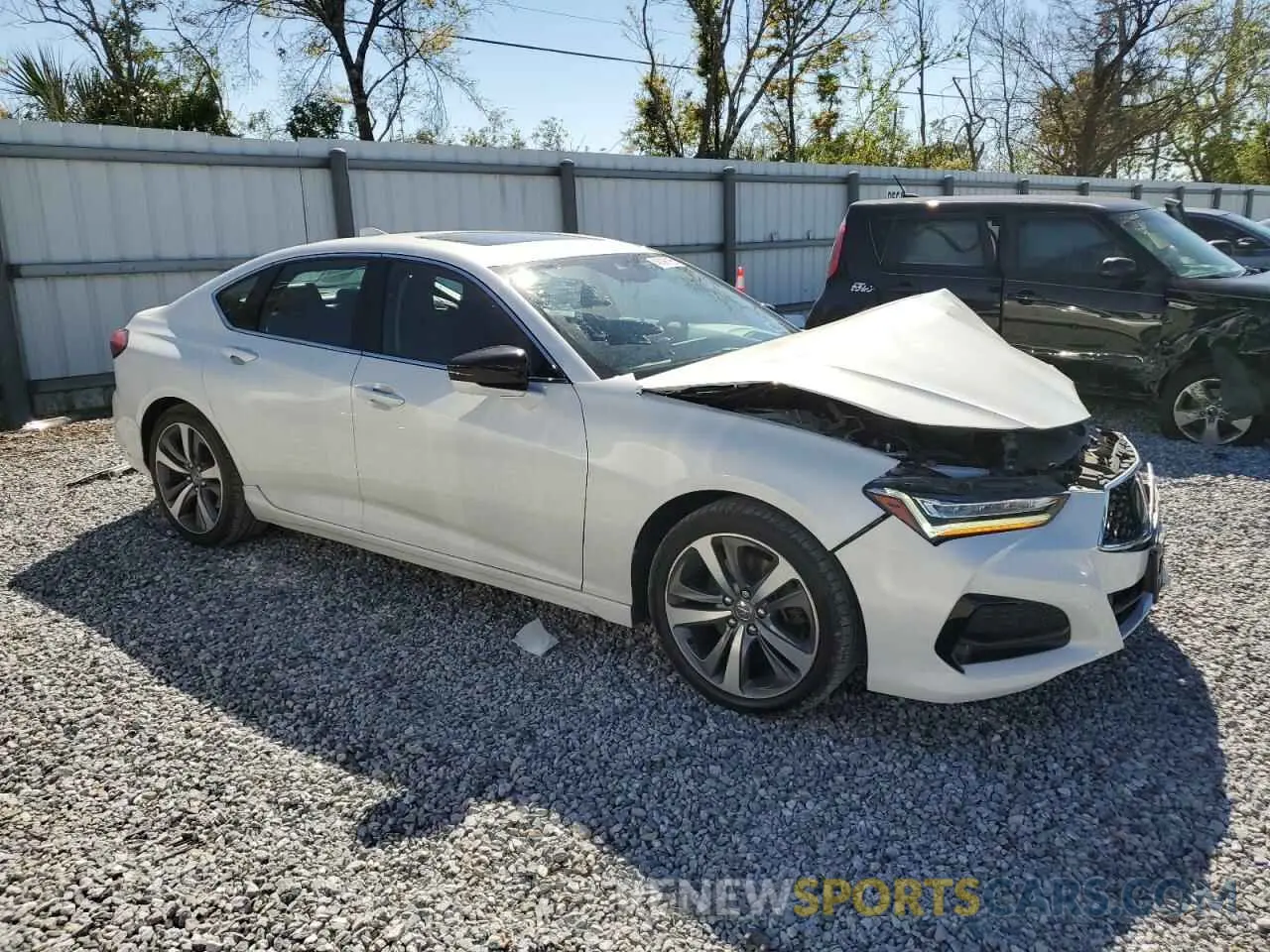 4 Photograph of a damaged car 19UUB5F62MA003777 ACURA TLX 2021
