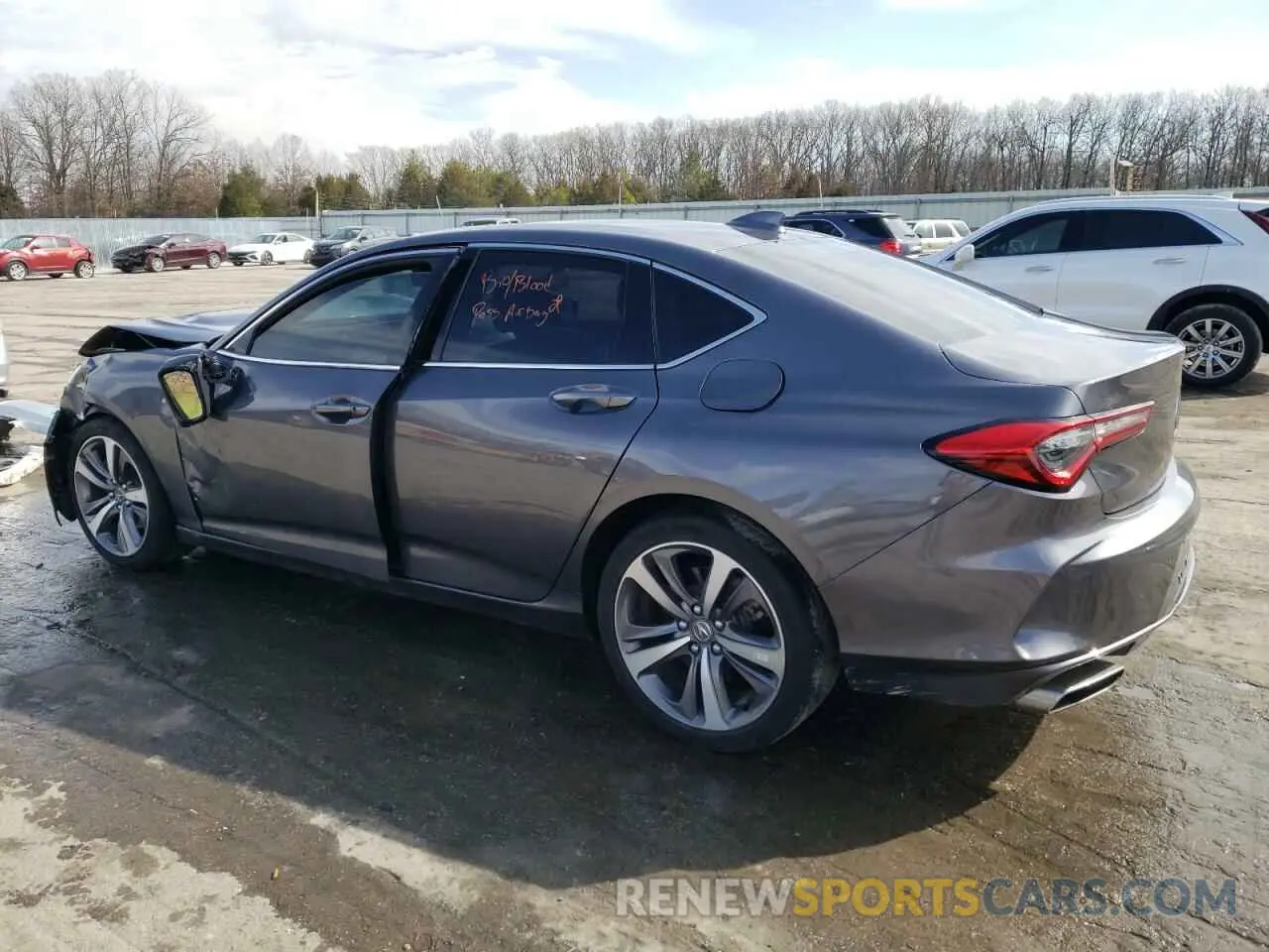 2 Photograph of a damaged car 19UUB5F64MA009614 ACURA TLX 2021