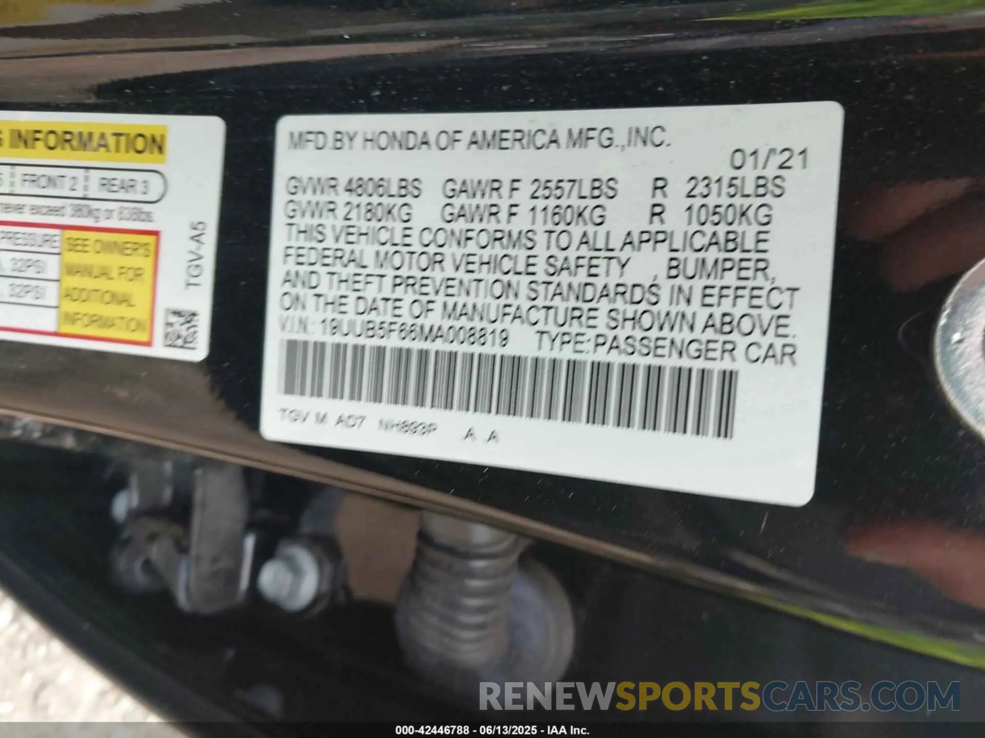 9 Photograph of a damaged car 19UUB5F66MA008819 ACURA TLX 2021