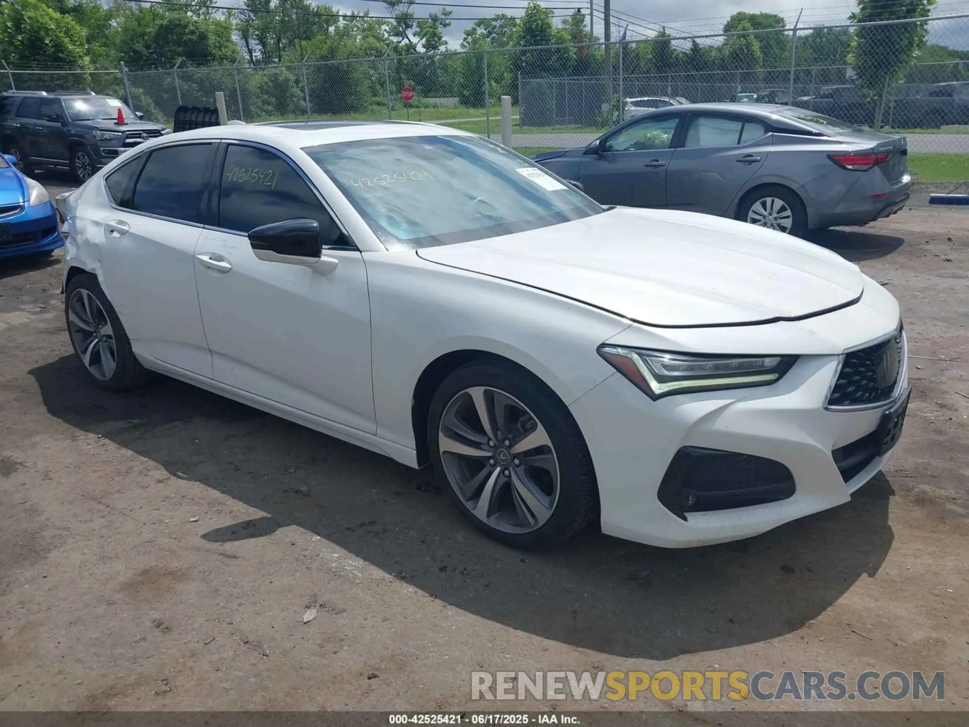 1 Photograph of a damaged car 19UUB5F68MA001306 ACURA TLX 2021