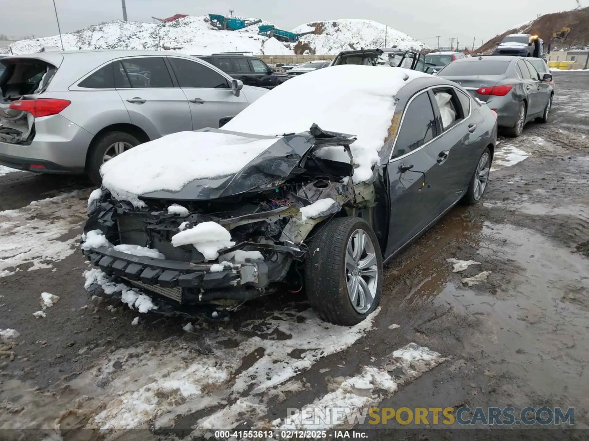 2 Photograph of a damaged car 19UUB6F40MA002194 ACURA TLX 2021