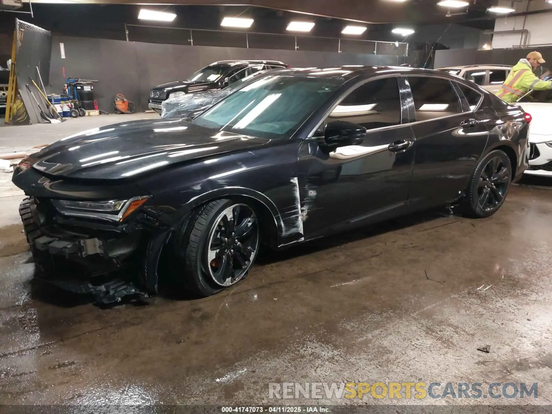 2 Photograph of a damaged car 19UUB6F41MA010563 ACURA TLX 2021