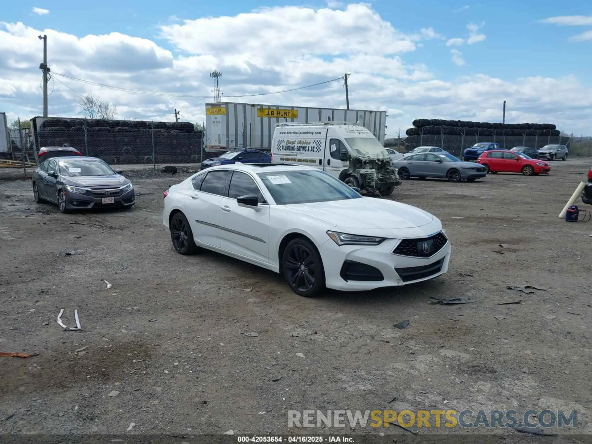 1 Photograph of a damaged car 19UUB6F42MA011351 ACURA TLX 2021