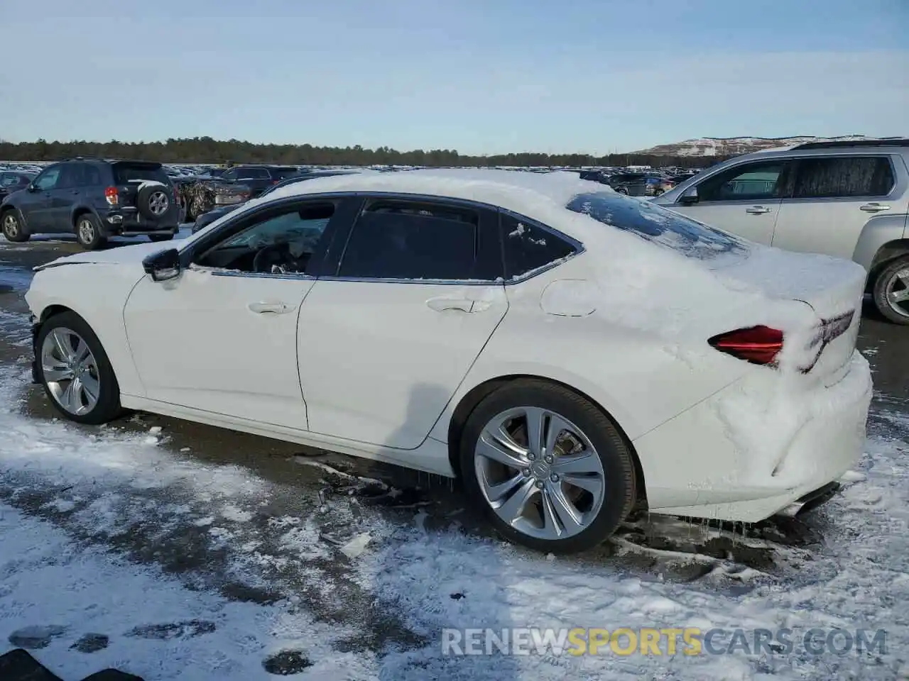 2 Photograph of a damaged car 19UUB6F43MA006630 ACURA TLX 2021