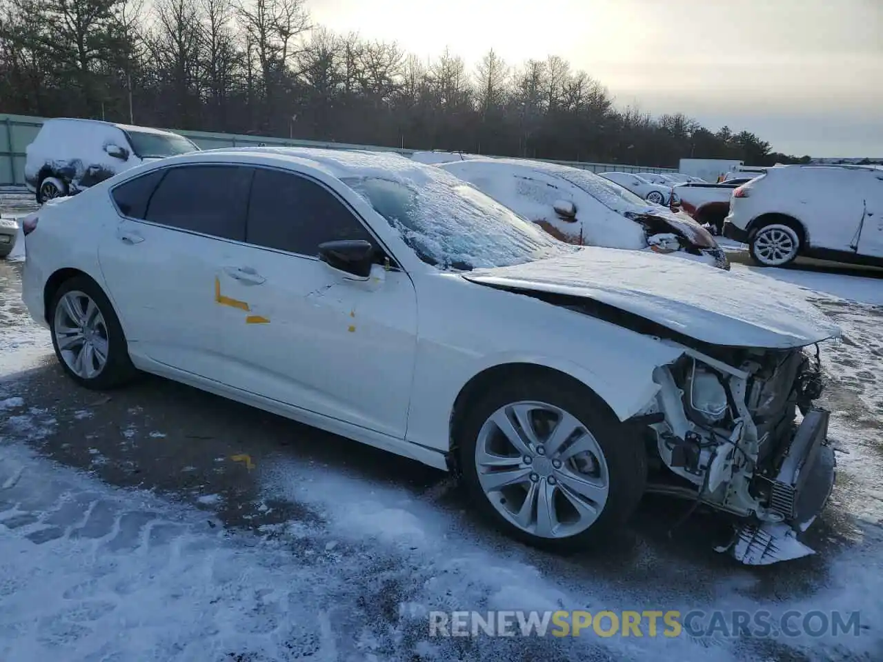 4 Photograph of a damaged car 19UUB6F43MA006630 ACURA TLX 2021