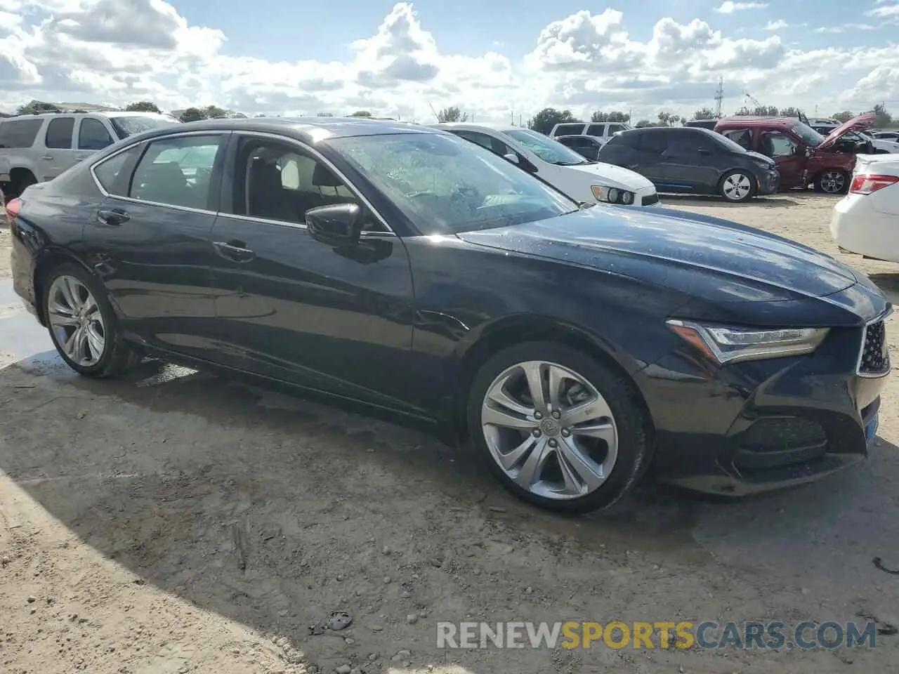 4 Photograph of a damaged car 19UUB6F47MA004136 ACURA TLX 2021