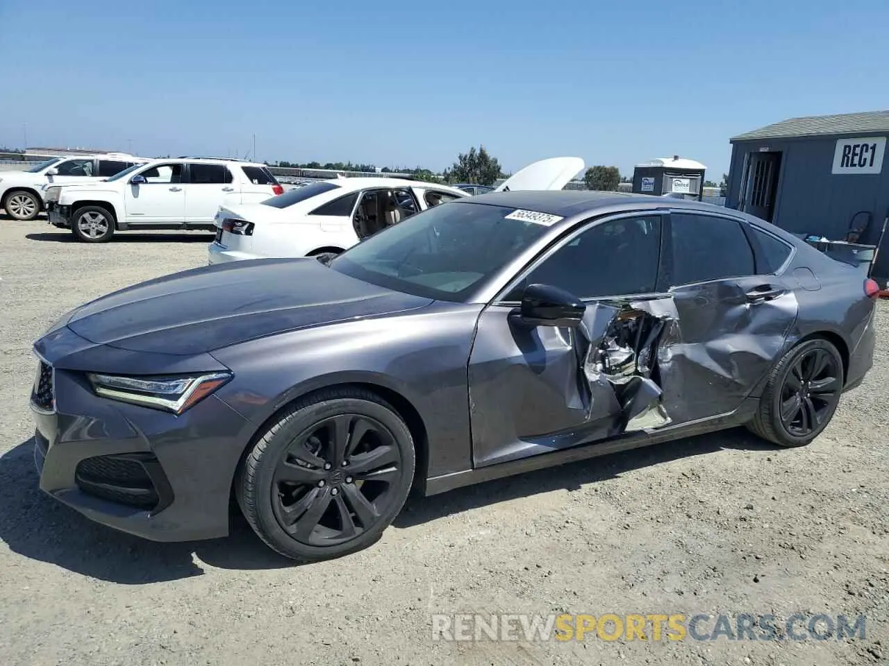 1 Photograph of a damaged car 19UUB6F49MA001383 ACURA TLX 2021
