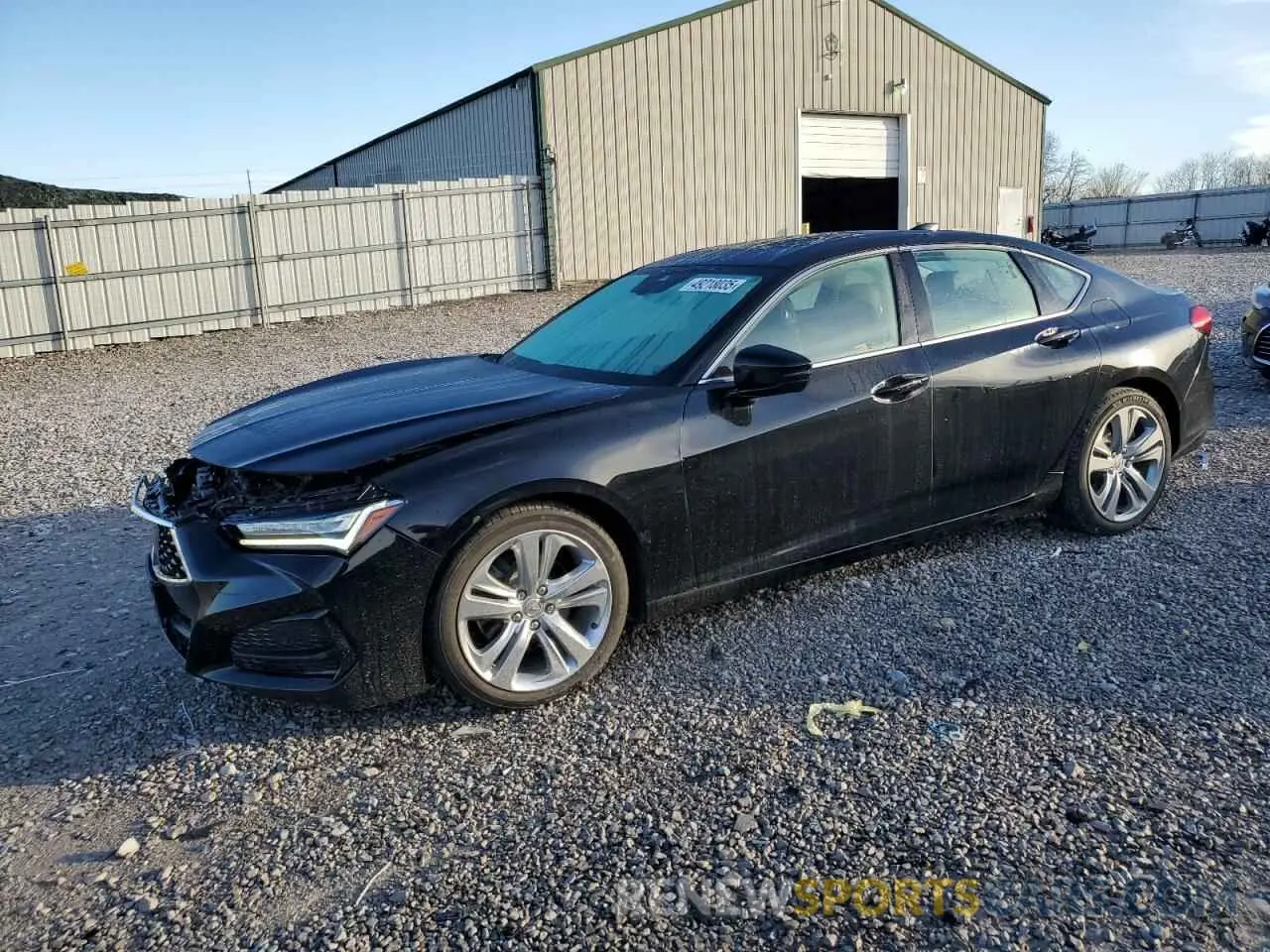 1 Photograph of a damaged car 19UUB6F49MA004154 ACURA TLX 2021