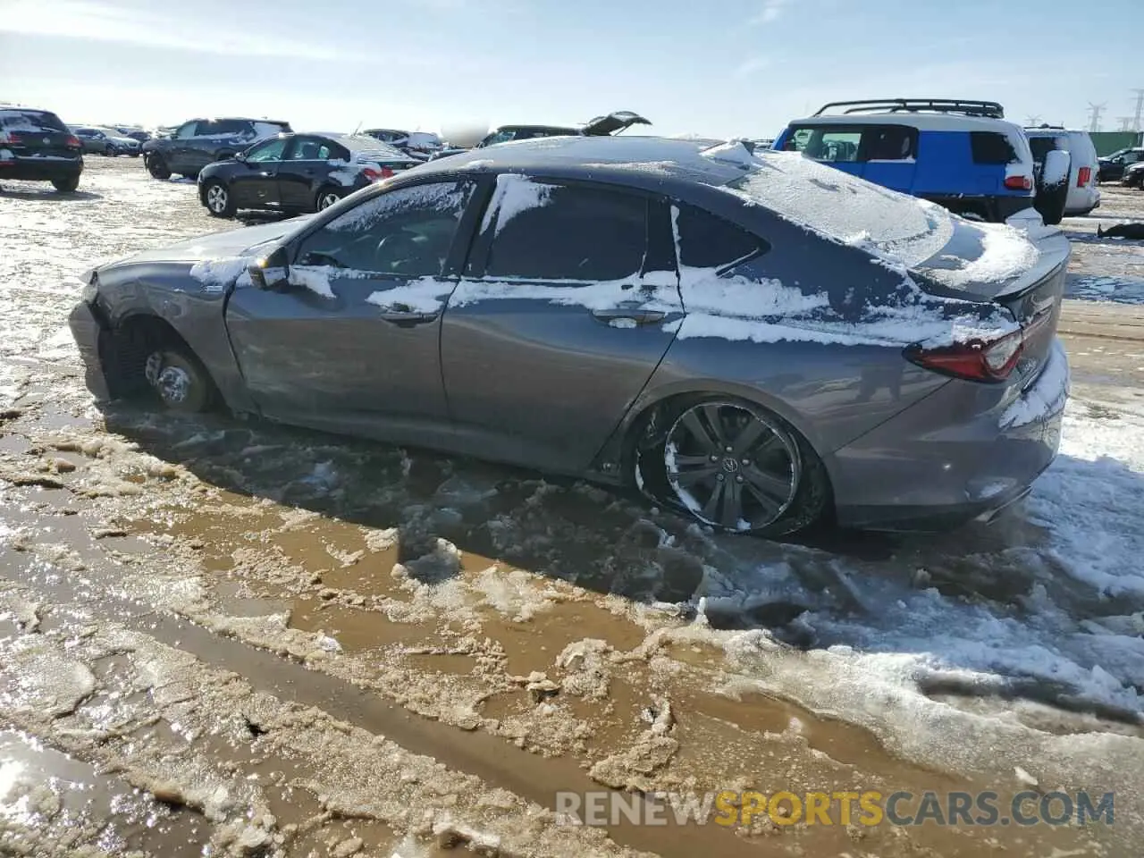 2 Photograph of a damaged car 19UUB6F50MA001474 ACURA TLX 2021