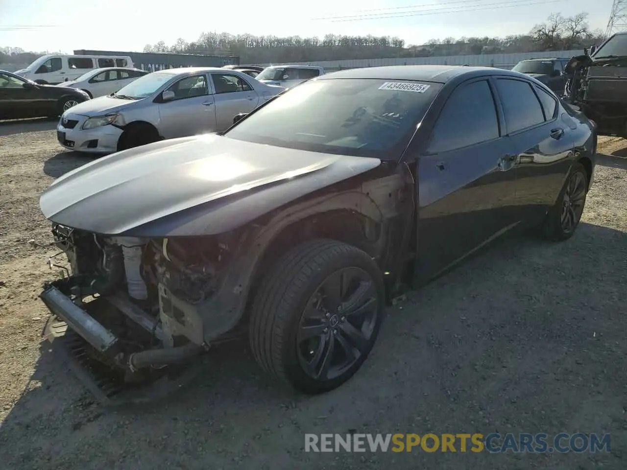 1 Photograph of a damaged car 19UUB6F51MA005615 ACURA TLX 2021