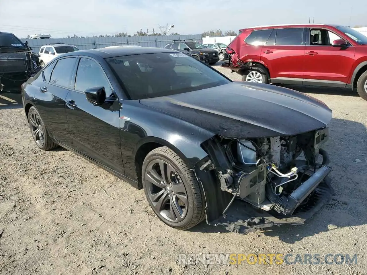 4 Photograph of a damaged car 19UUB6F51MA005615 ACURA TLX 2021