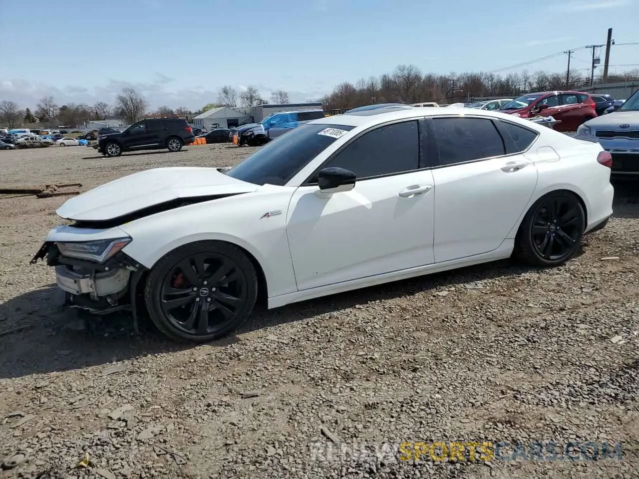 1 Photograph of a damaged car 19UUB6F52MA002092 ACURA TLX 2021