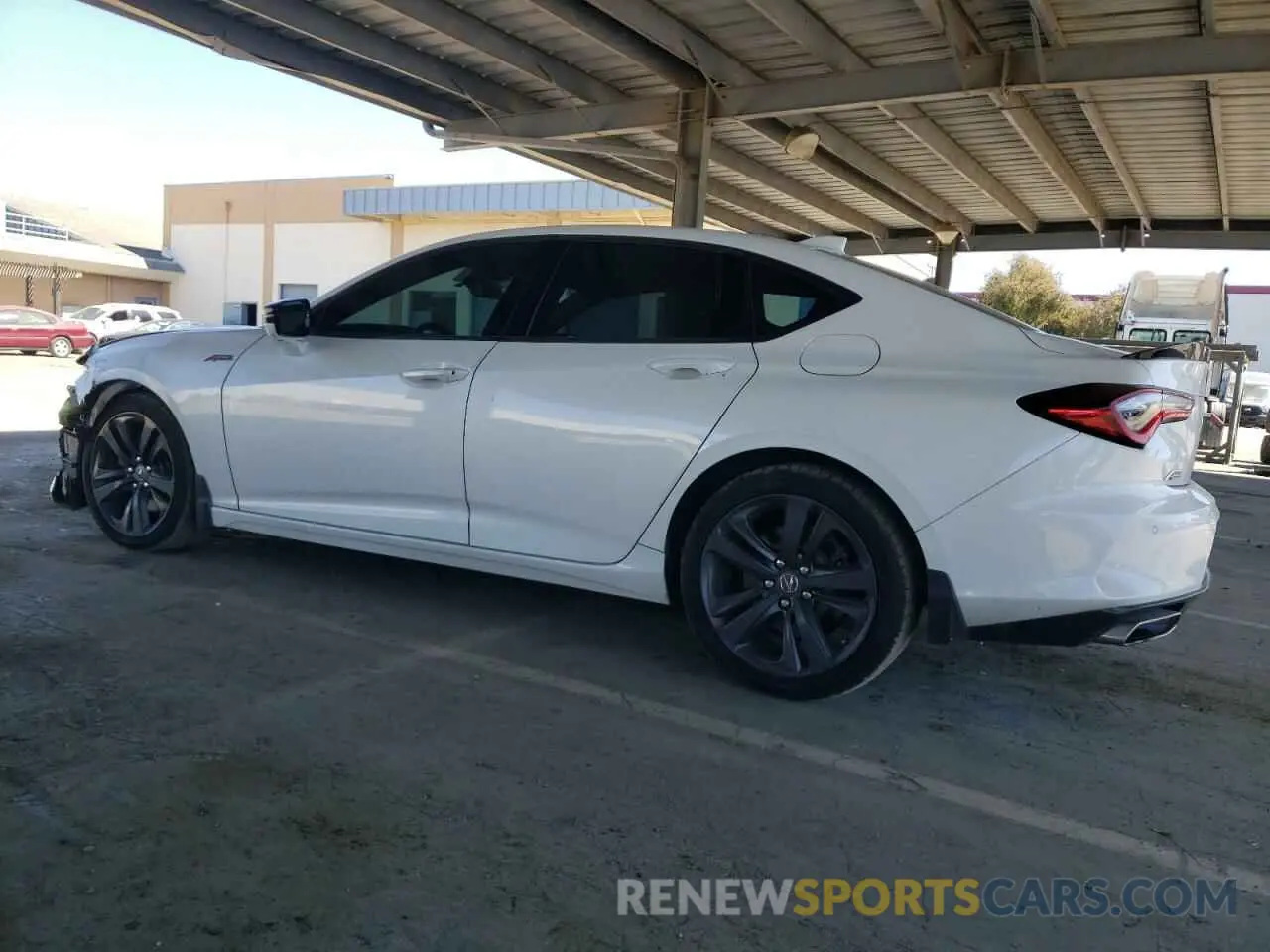 2 Photograph of a damaged car 19UUB6F54MA006368 ACURA TLX 2021