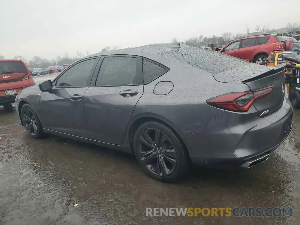 2 Photograph of a damaged car 19UUB6F54MA007035 ACURA TLX 2021