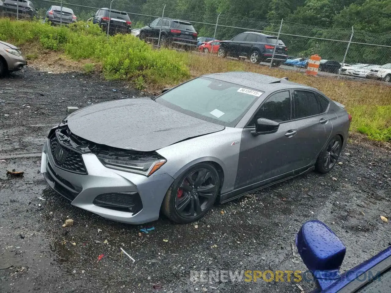 1 Photograph of a damaged car 19UUB6F56MA009384 ACURA TLX 2021