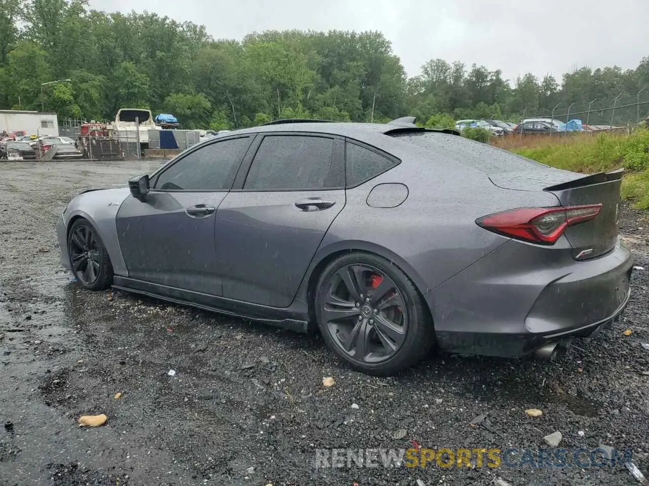 2 Photograph of a damaged car 19UUB6F56MA009384 ACURA TLX 2021