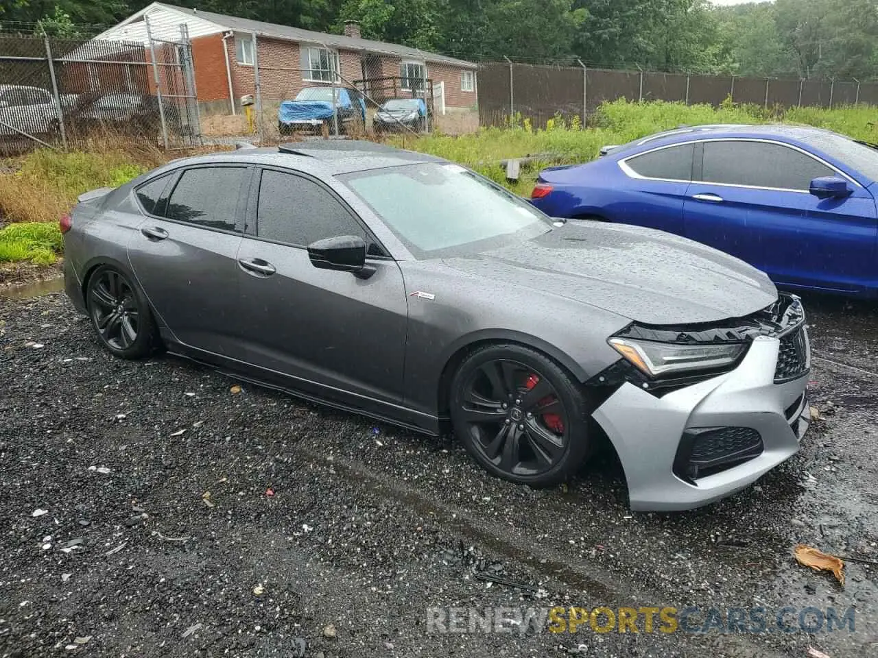 4 Photograph of a damaged car 19UUB6F56MA009384 ACURA TLX 2021