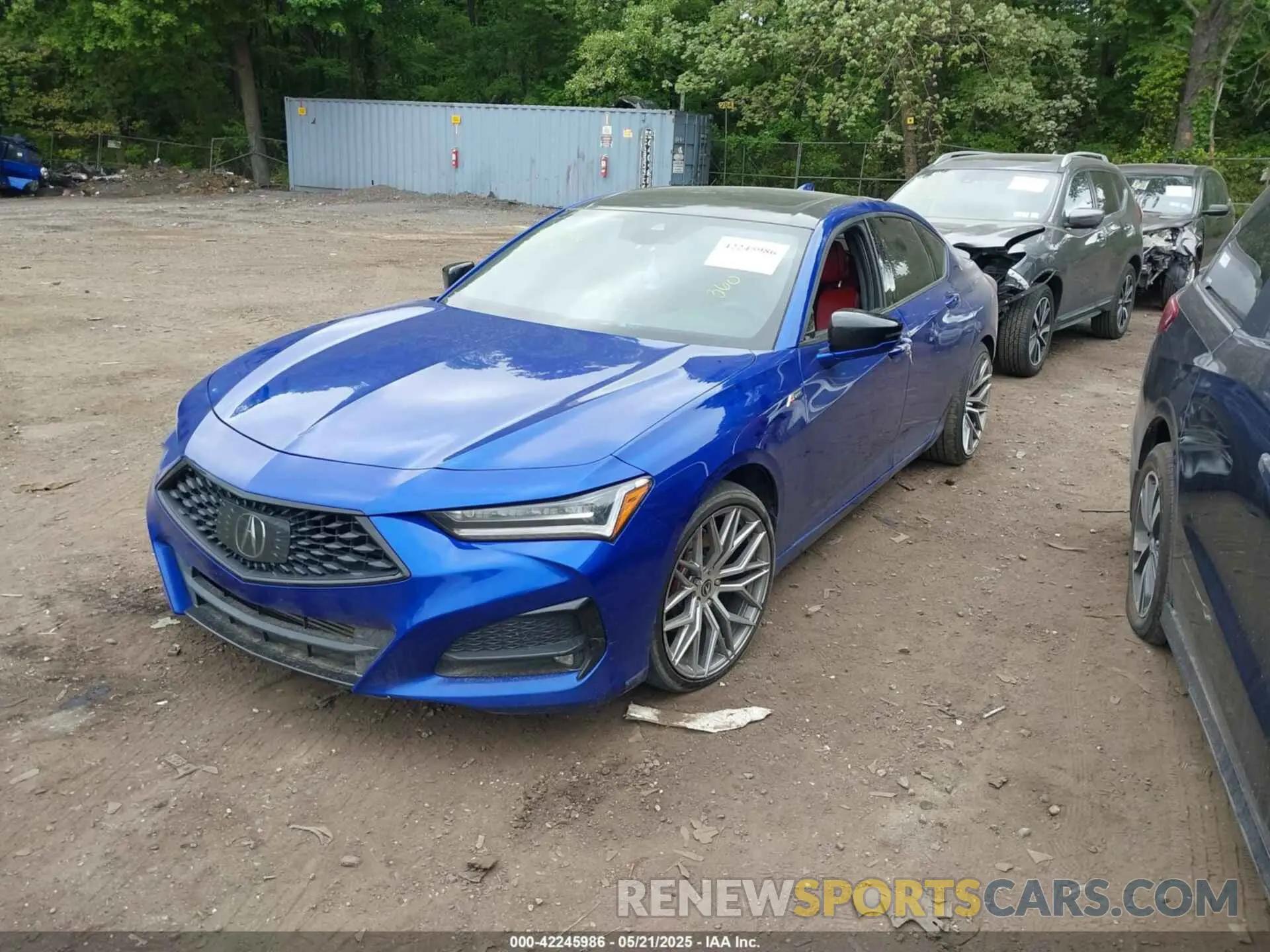 2 Photograph of a damaged car 19UUB6F58MA005983 ACURA TLX 2021