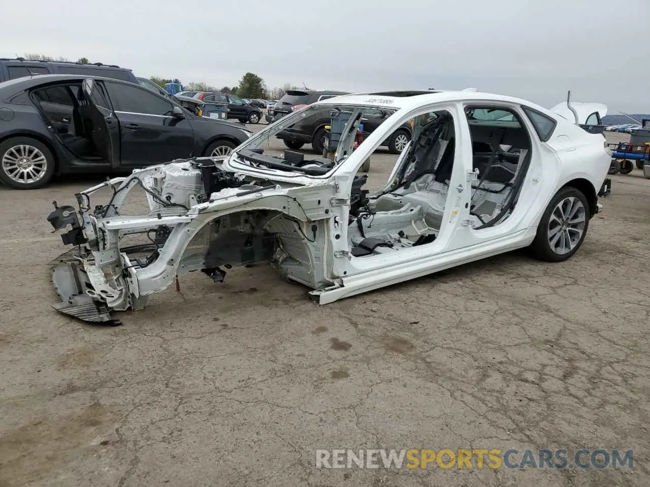 1 Photograph of a damaged car 19UUB6F58MA010147 ACURA TLX 2021