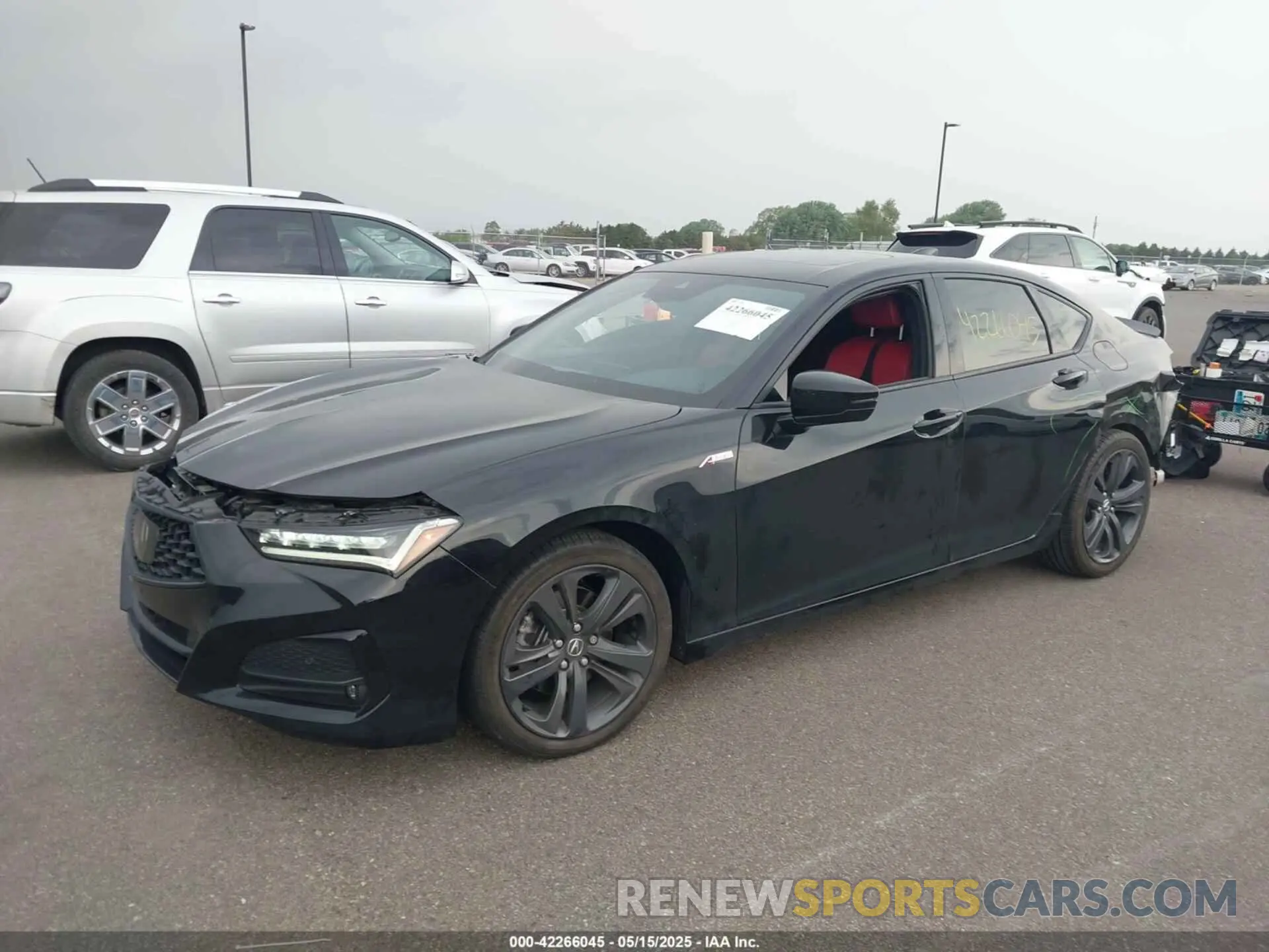 2 Photograph of a damaged car 19UUB6F58MA011427 ACURA TLX 2021