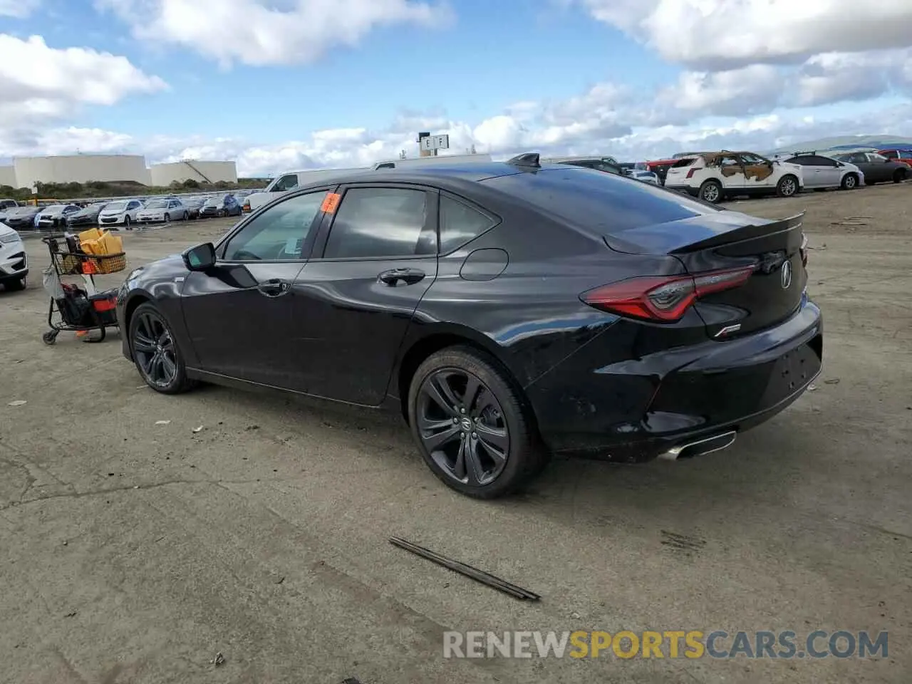 2 Photograph of a damaged car 19UUB6F59MA003269 ACURA TLX 2021