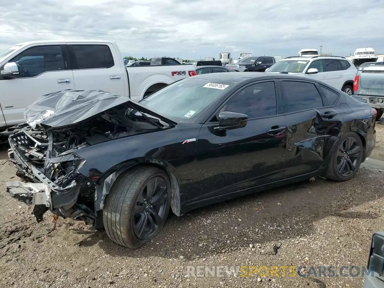 1 Photograph of a damaged car 19UUB6F59MA011419 ACURA TLX 2021