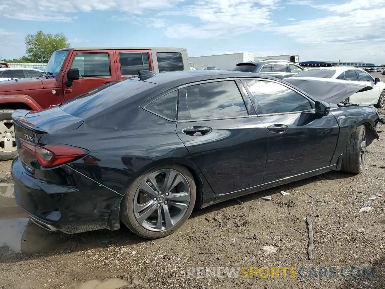 3 Photograph of a damaged car 19UUB6F59MA011419 ACURA TLX 2021