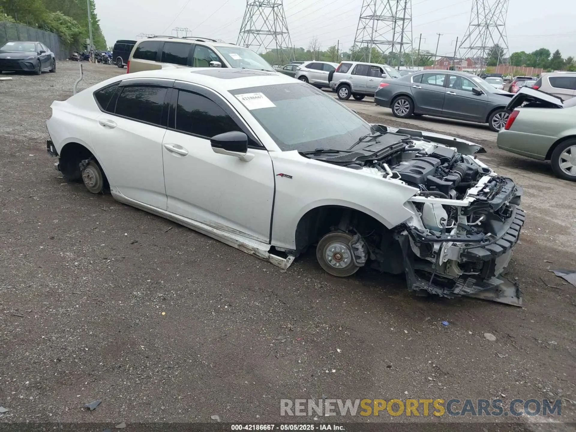 1 Photograph of a damaged car 19UUB6F5XMA002115 ACURA TLX 2021