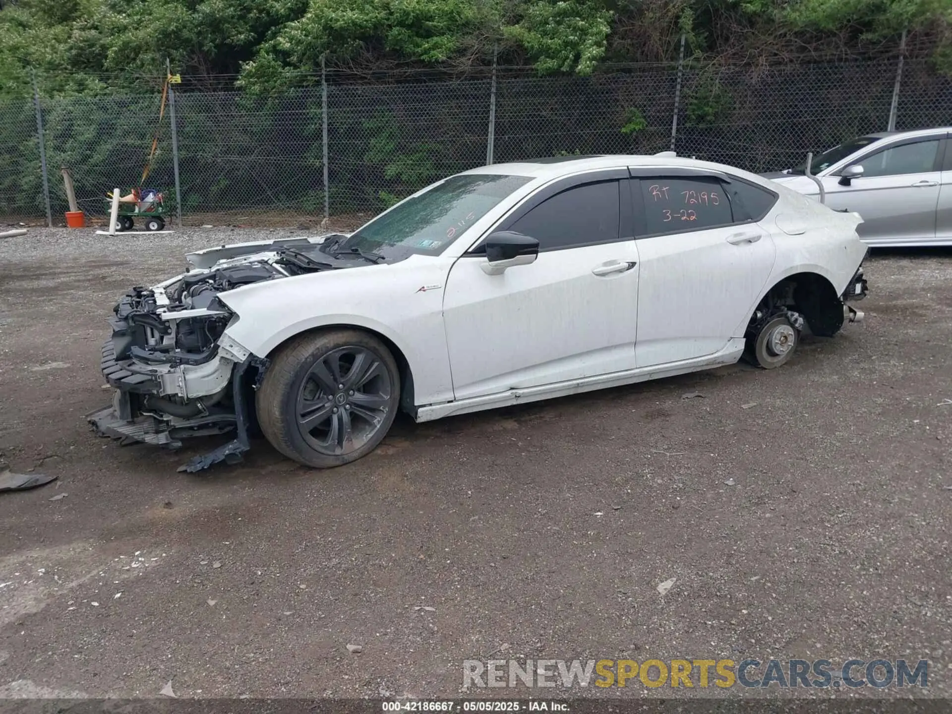 2 Photograph of a damaged car 19UUB6F5XMA002115 ACURA TLX 2021