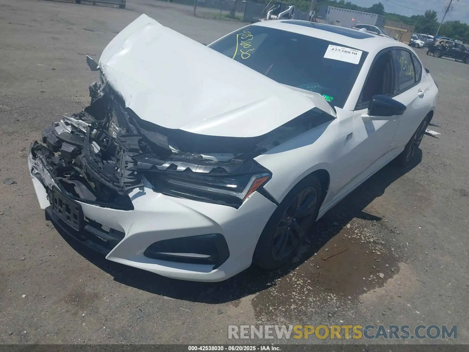 2 Photograph of a damaged car 19UUB6F5XMA011106 ACURA TLX 2021