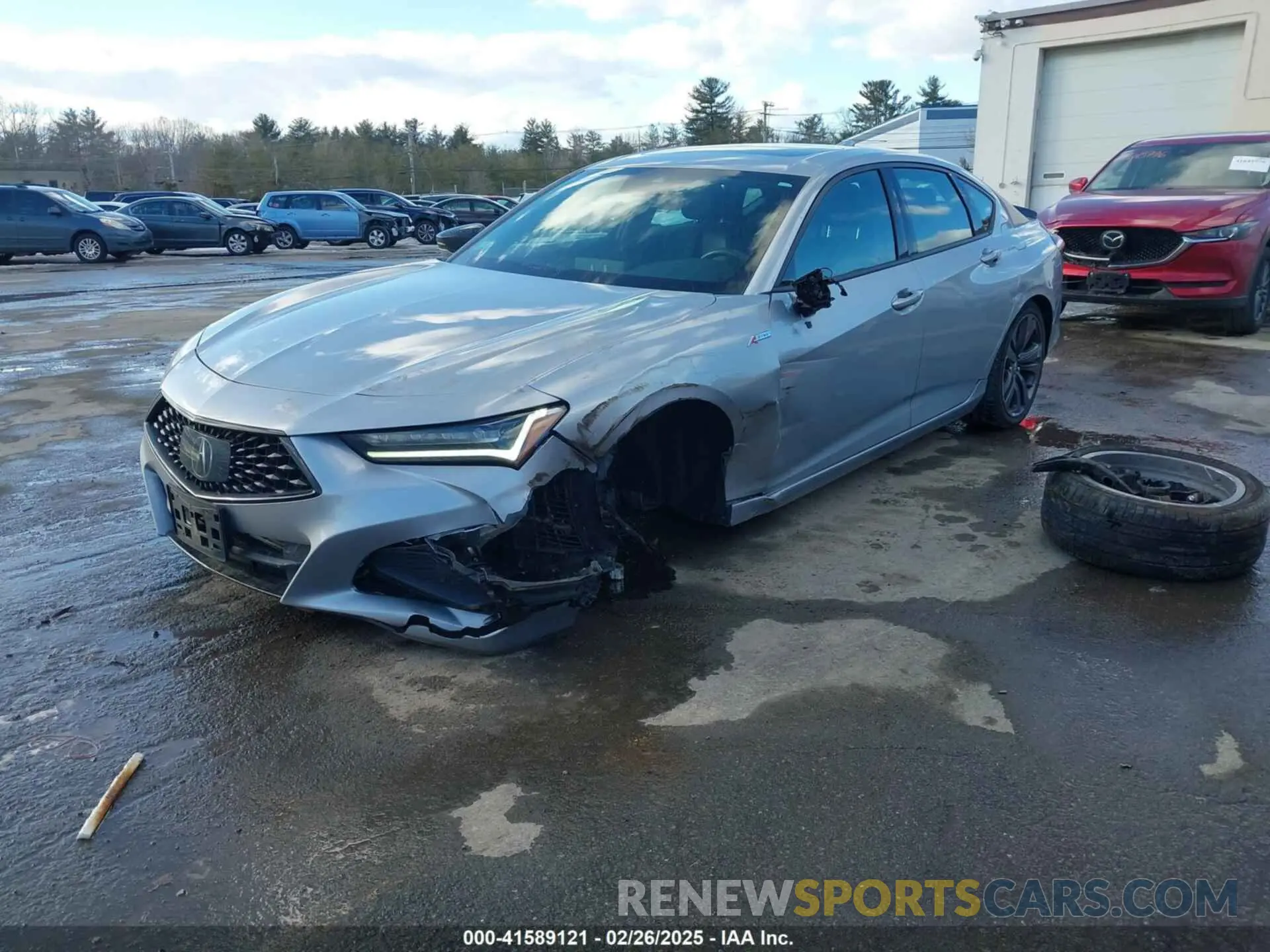 2 Photograph of a damaged car 19UUB6F5XMA012031 ACURA TLX 2021