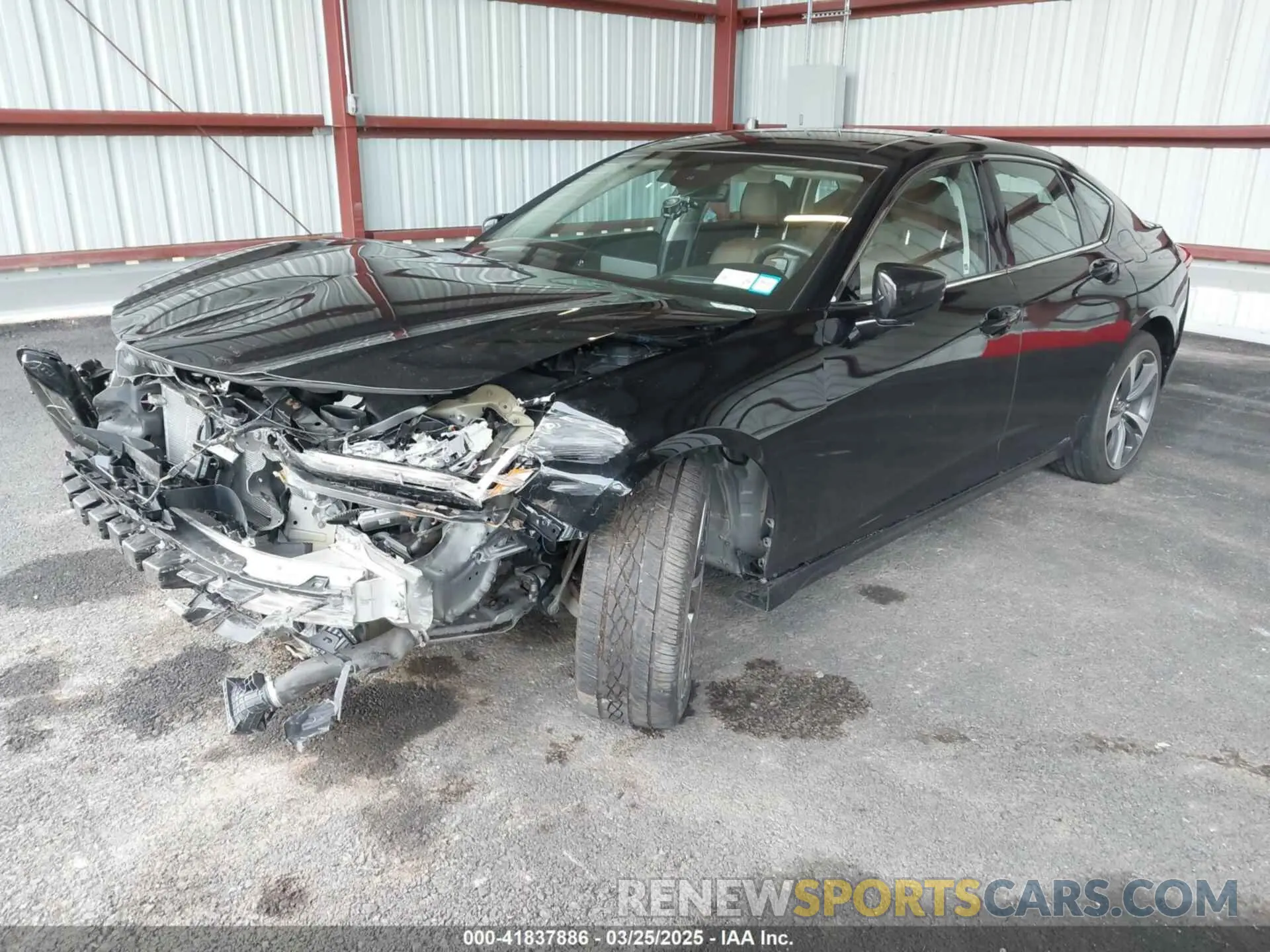 2 Photograph of a damaged car 19UUB6F60MA011236 ACURA TLX 2021