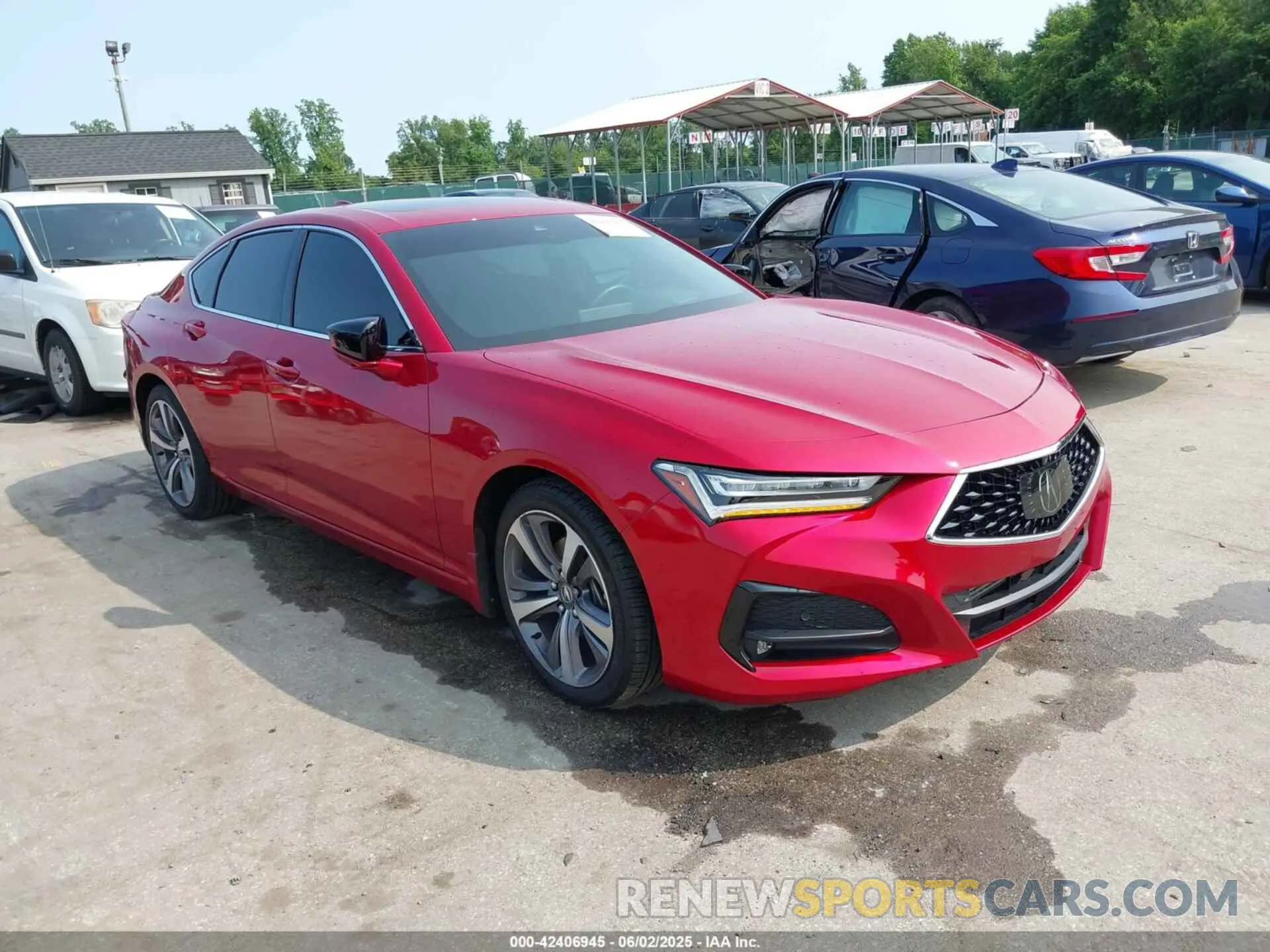 1 Photograph of a damaged car 19UUB6F64MA006427 ACURA TLX 2021